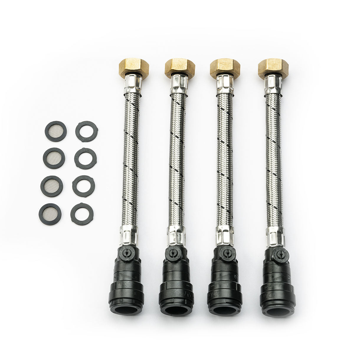 4 x 15mm to 22mm Anti Vibration Coupler (4 x Straight) (Brass Nut) (AV7)